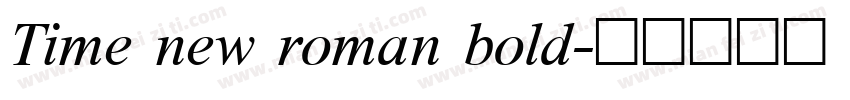 Time new roman bold字体转换